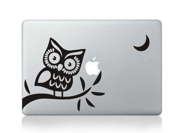 owl macbook decals