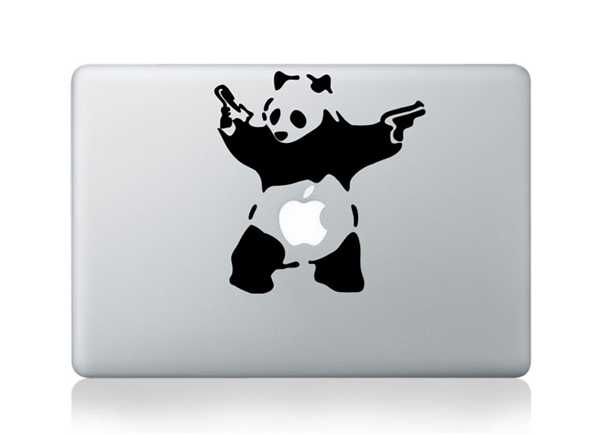 panda macbook decals