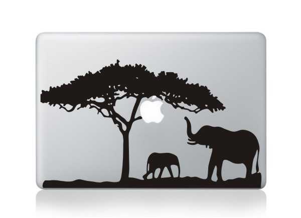 elephant macbook decals