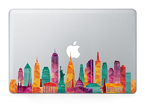 New York skyline macbook decals