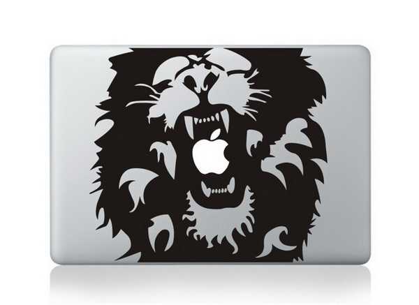 lion macbook decals