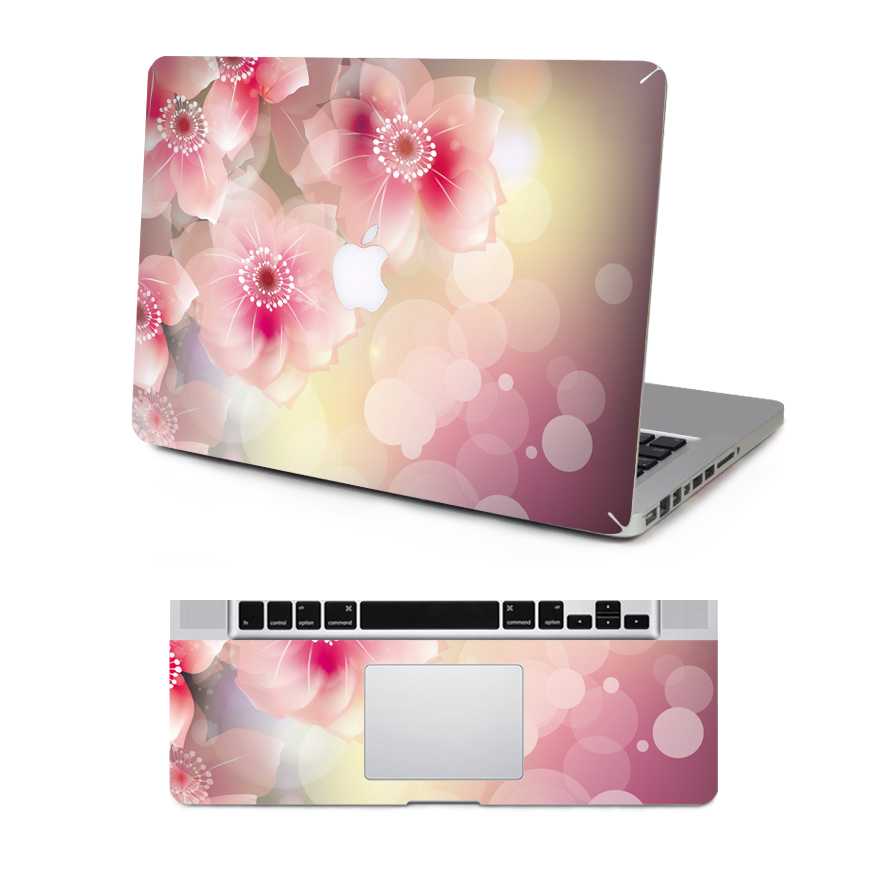 cherry blossom macbook skin decal