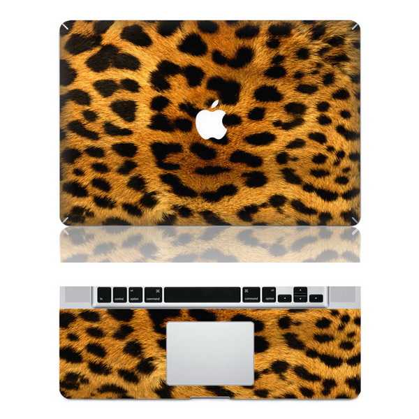 leopard print macbook skin decal