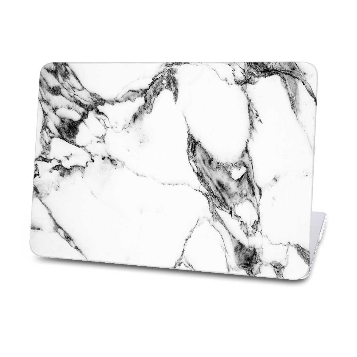 White marble macbook case