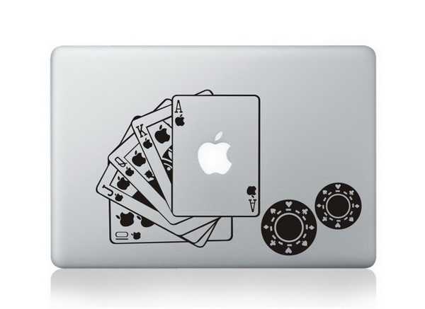 poker macbook decals