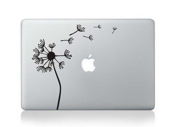dandelion macbook decals